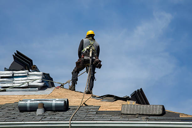 Professional Roofing technician working in Crandall, TX